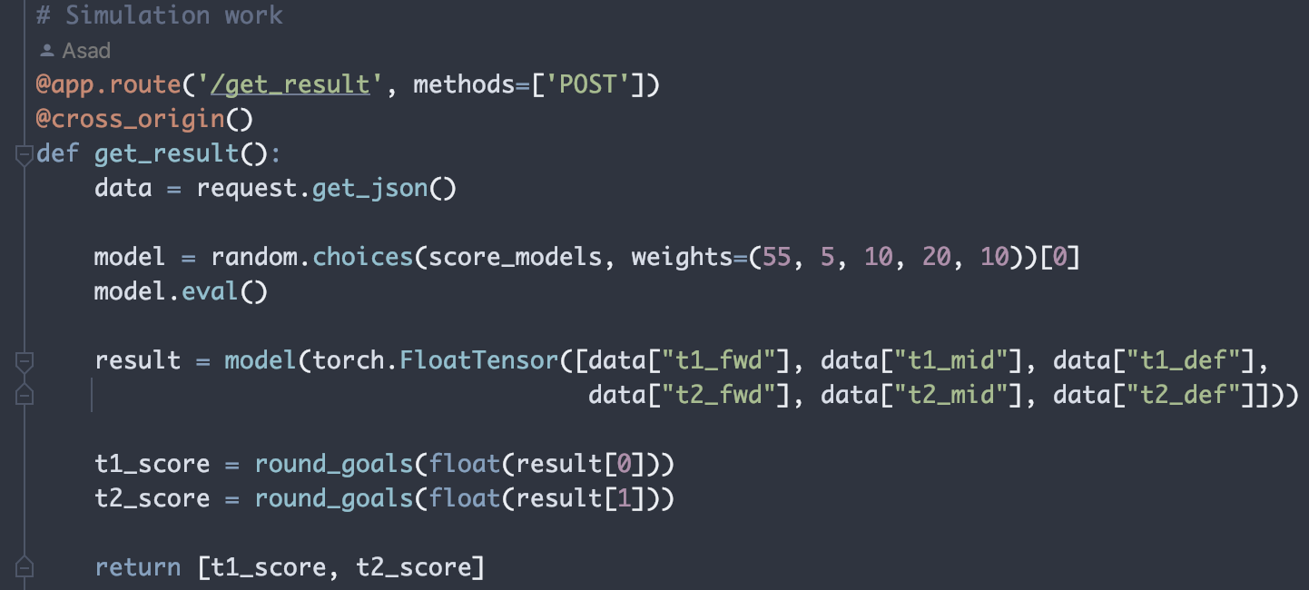 Result Endpoint